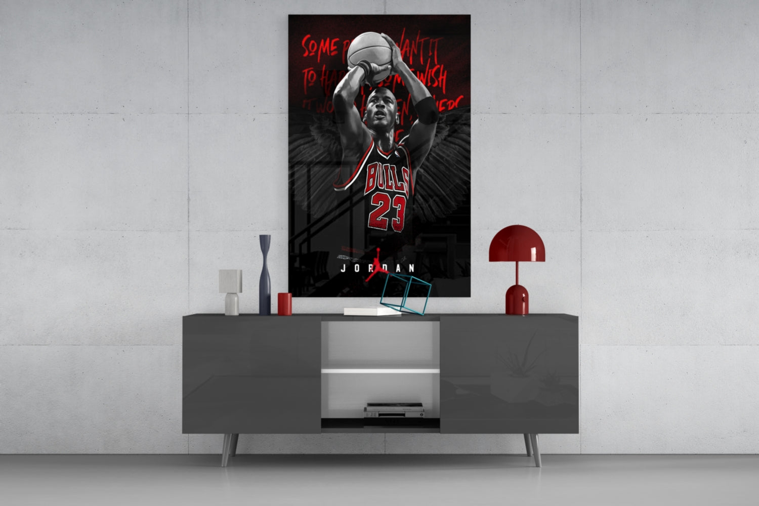 Jordan Glass Wall Art || Designer Collection.