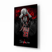 Cinematic-basketball panel bringing legend glow to a home gym