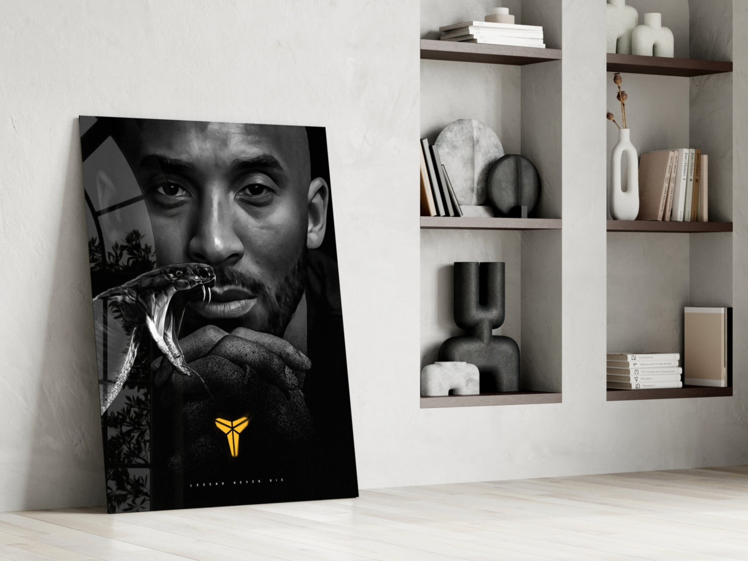 Kobe Bryant Glass Wall Art || Designer Collection.
