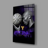 Kobe Bryant close-up showing profile with violet KOBE BRYANT text