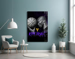 Kobe Bryant panel adding editorial drama to a hallway