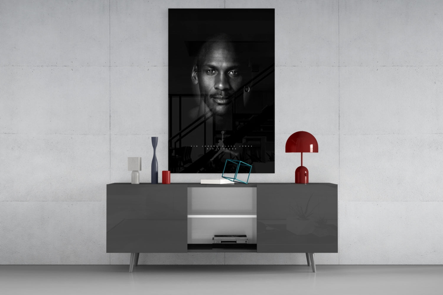Jordan Glass Wall Art || Designer Collection.