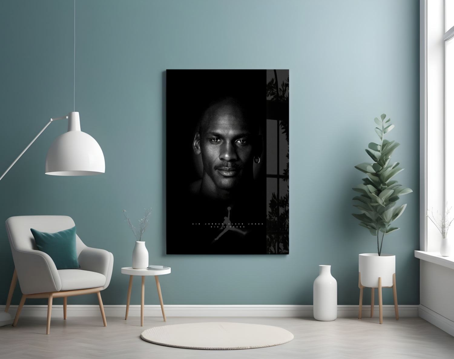 Jordan Glass Wall Art || Designer Collection.