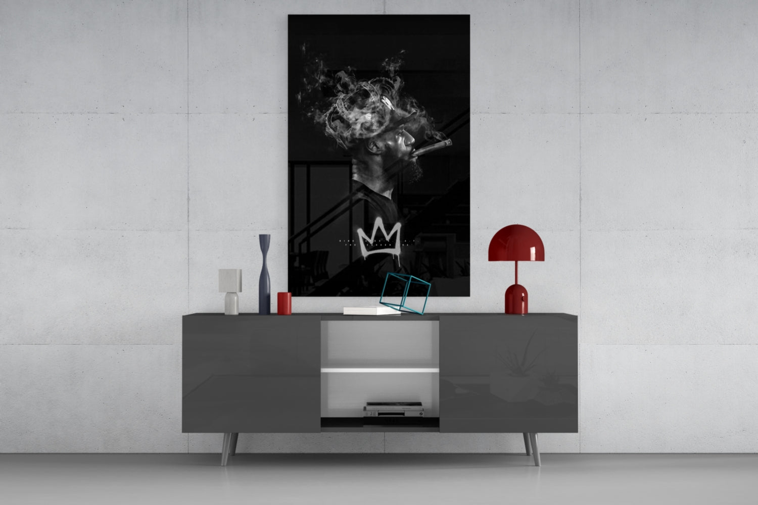 King James Glass Wall Art || Designer Collection.