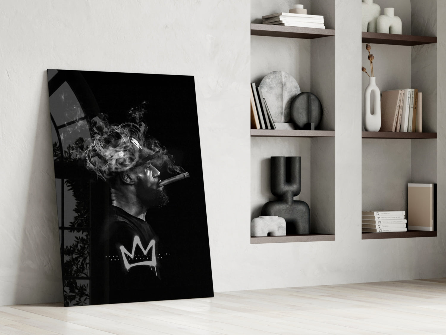 King James Glass Wall Art || Designer Collection.