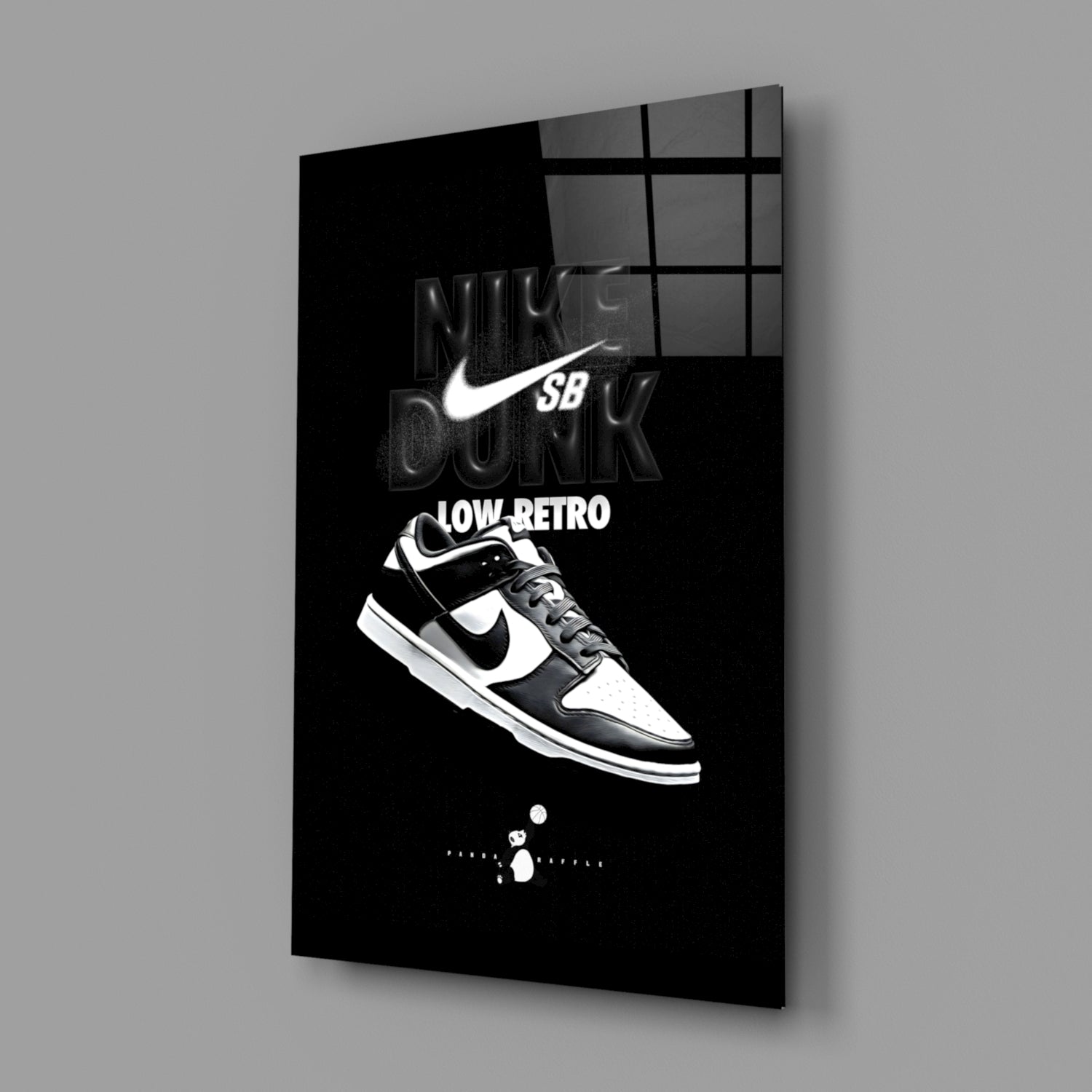 Retro Sneakers Glass Wall Art || Designer Collection.