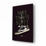 Product-poster panel bringing sneaker glow to a teen den