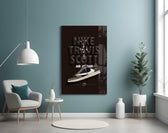 Air Jordan panel adding editorial flair to a hallway