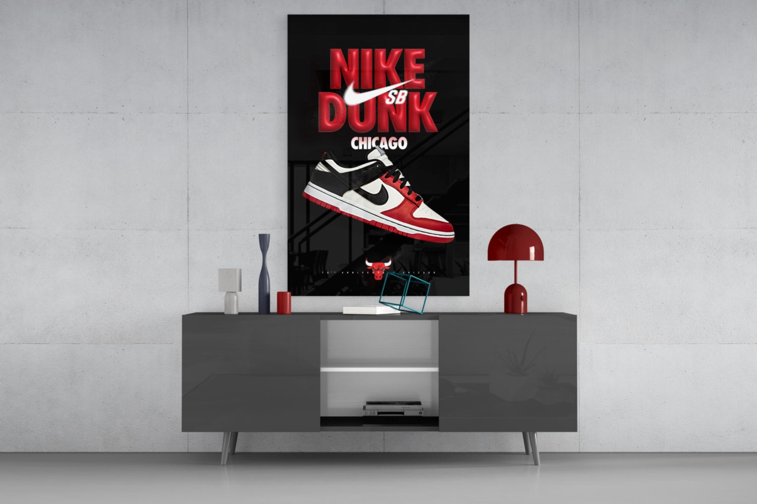 Dunk Glass Wall Art || Designer Collection.