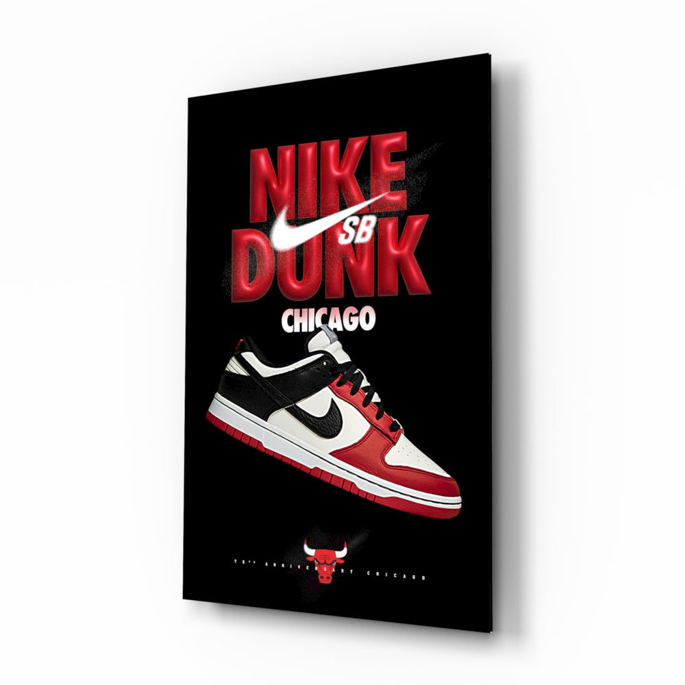 Product-poster panel bringing sneaker glow to a teen den