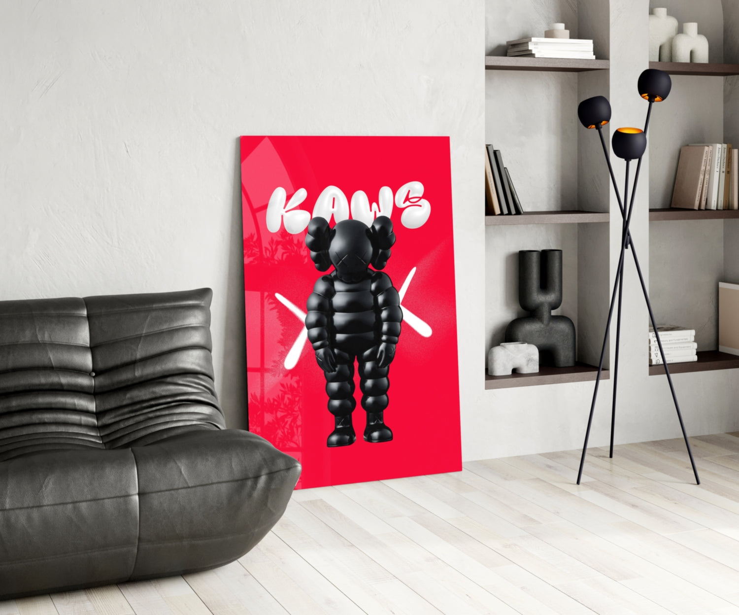 Kaws Glass Wall Art || Designer Collection.