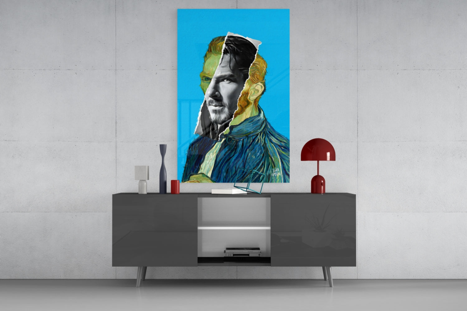 Contemporary Gogh Glass Wall Art || Designer Collection.