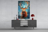 Deer Glass Wall Art || Designer Collection.