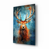 Deer Glass Wall Art || Designer Collection.