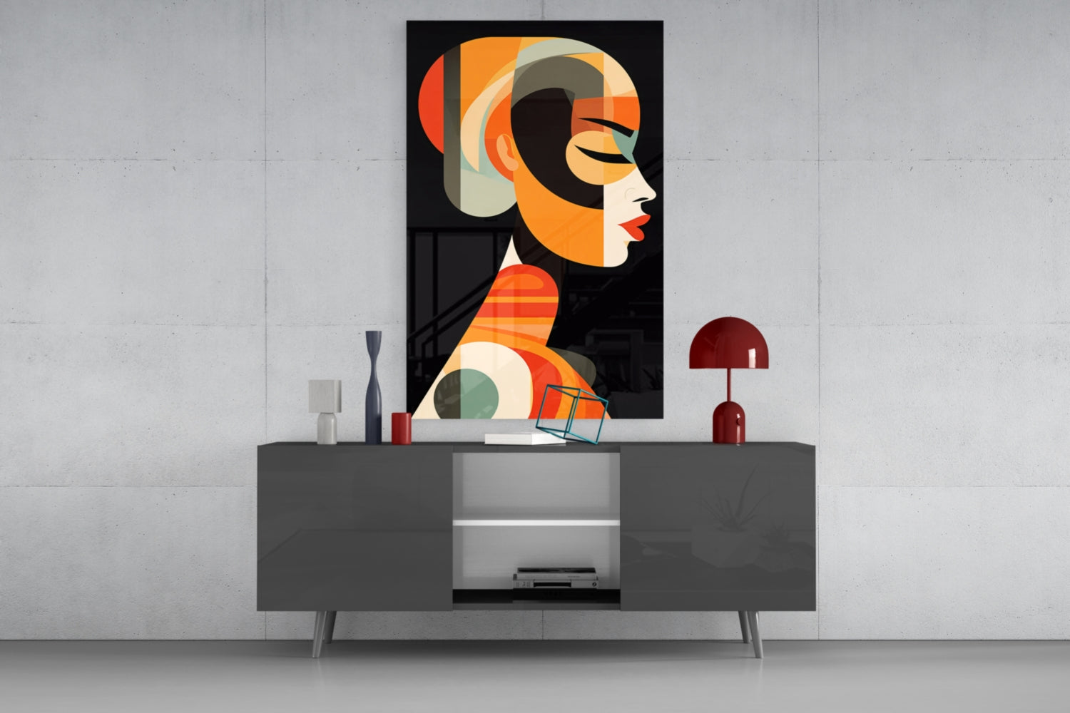 She Glass Wall Art || Designer Collection.