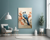 Bird on the Branch panel adding editorial flair to a hallway