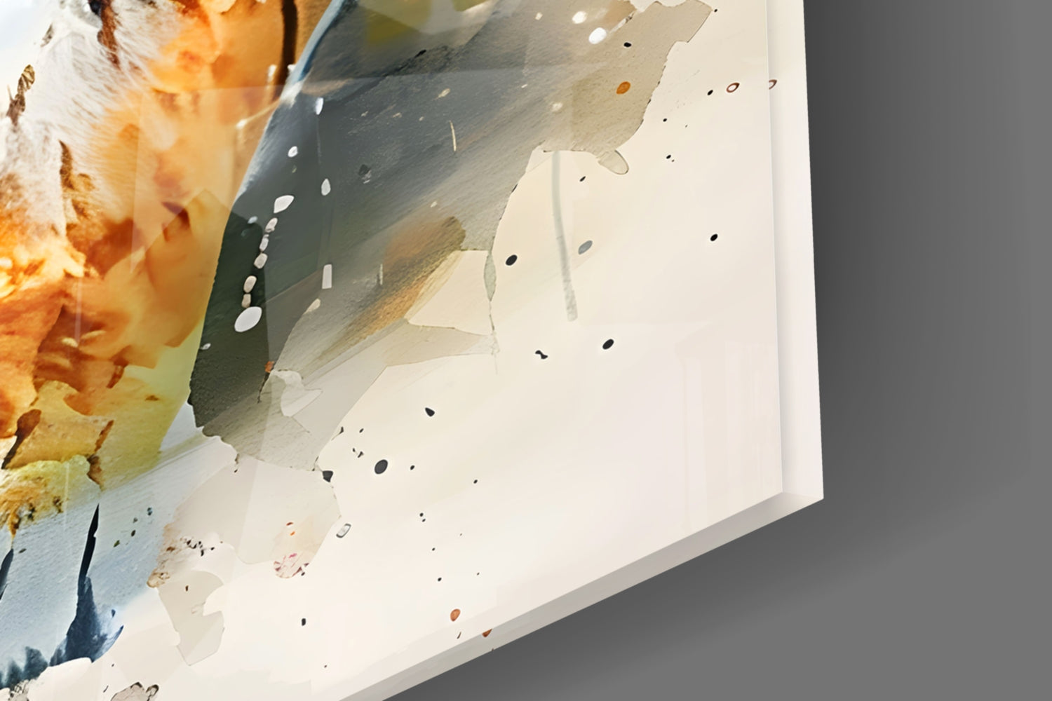 Tiger Glass Wall Art || Designer Collection.