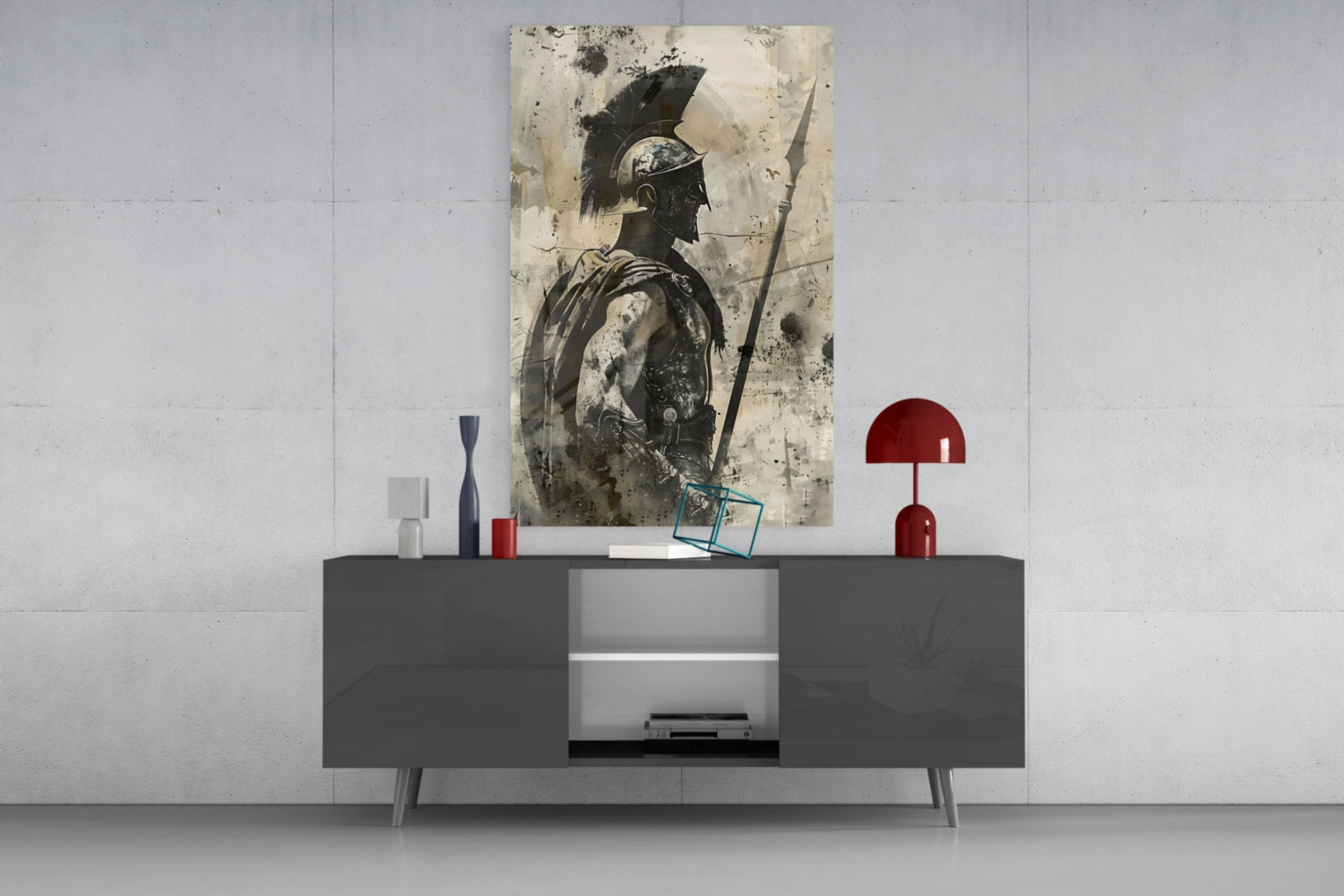 Gladiator Glass Wall Art || Designer Collection.
