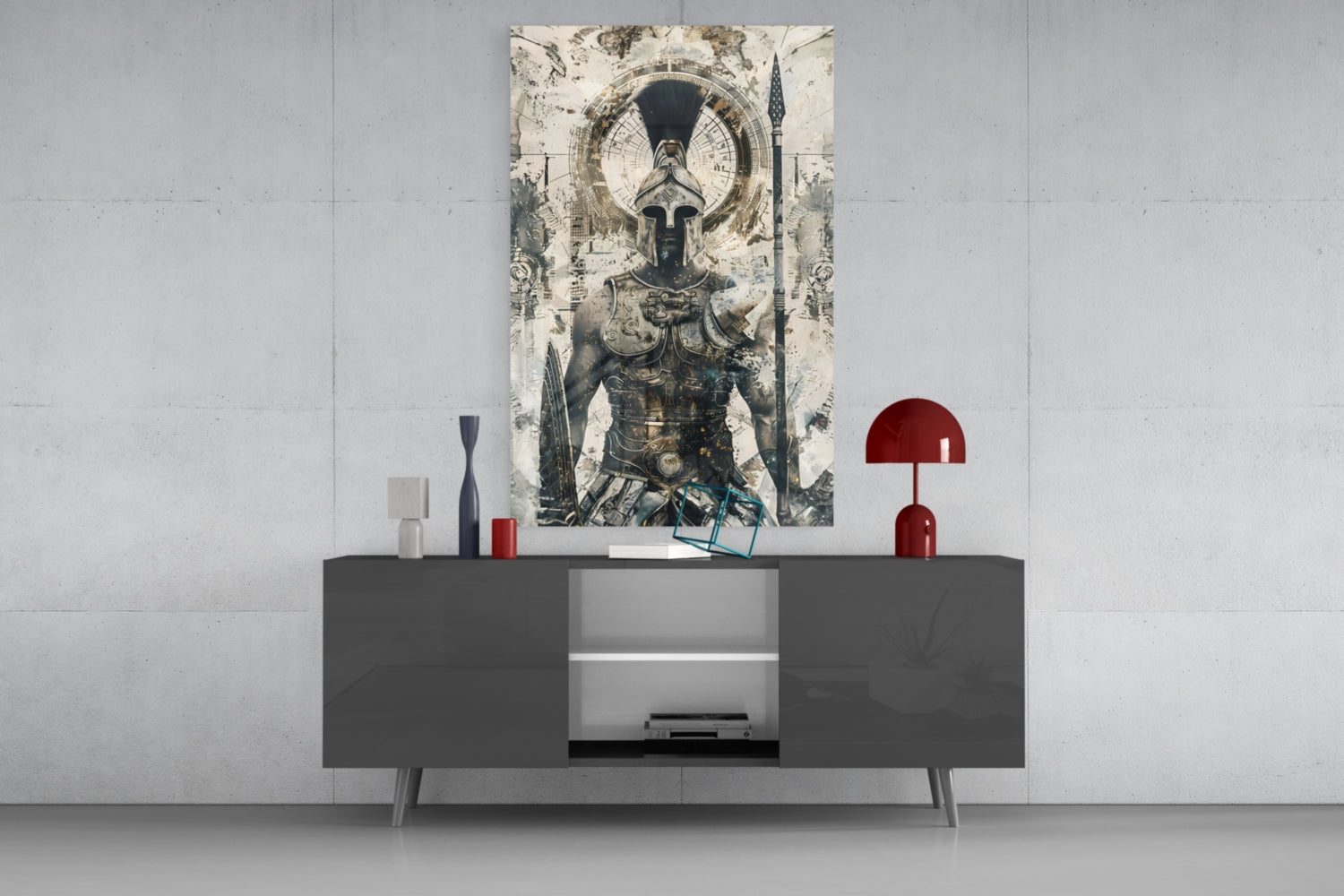 Gladiator Glass Wall Art || Designer Collection.