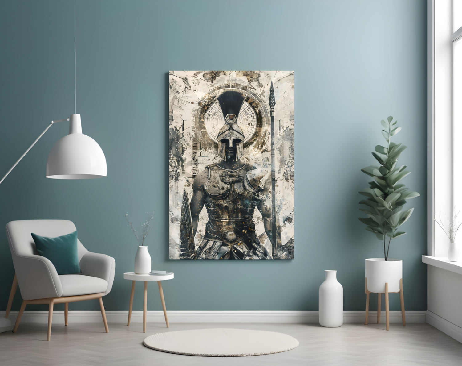 Gladiator Glass Wall Art || Designer Collection.