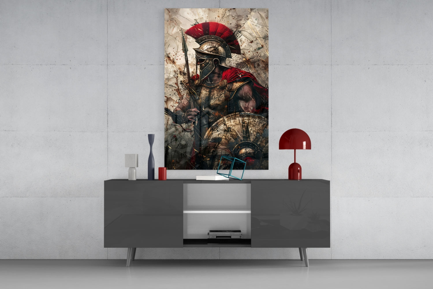 Gladiator Glass Wall Art || Designer Collection.