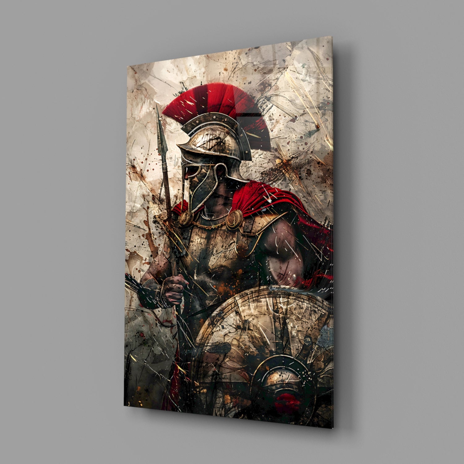 Gladiator Glass Wall Art || Designer Collection.