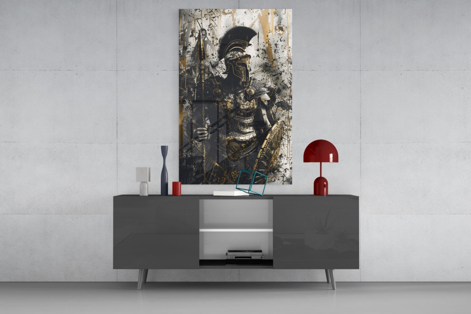 Gladiator Glass Wall Art || Designer Collection.