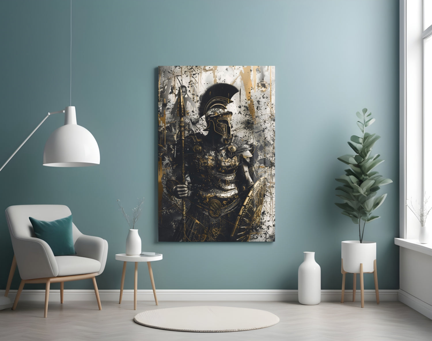 Gladiator Glass Wall Art || Designer Collection.