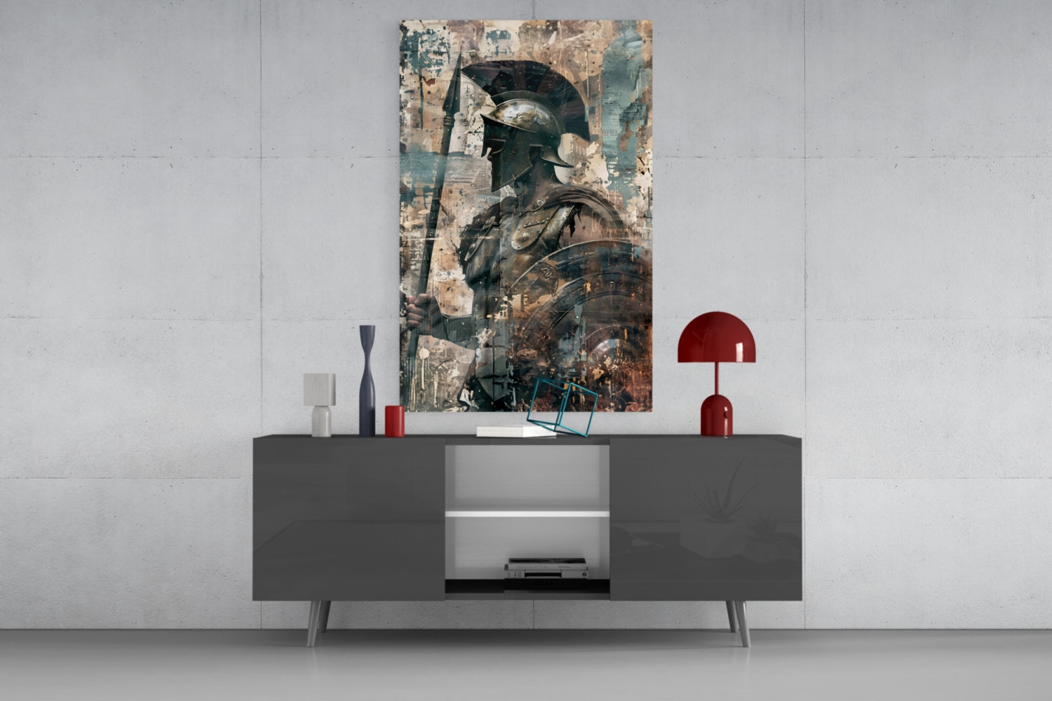 Gladiator Glass Wall Art || Designer Collection.