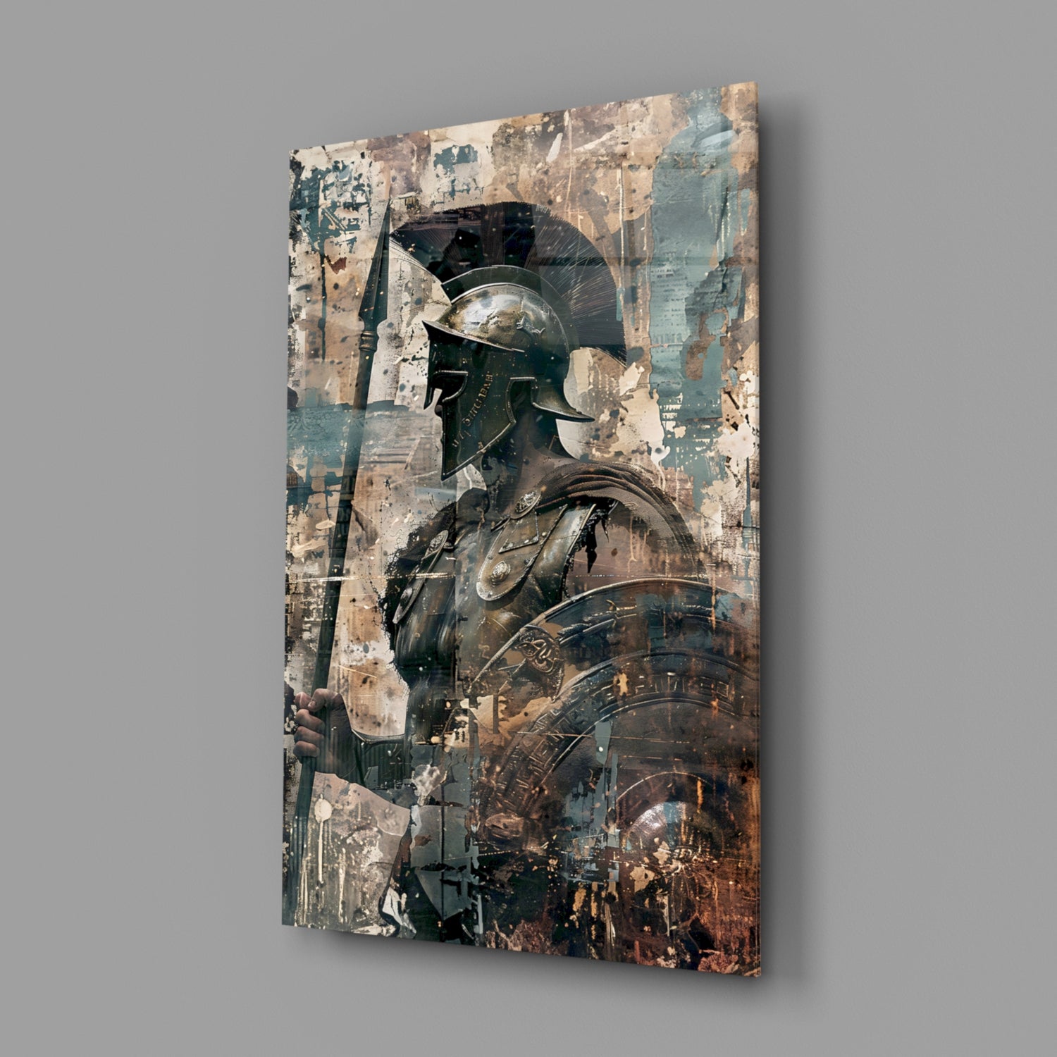 Gladiator Glass Wall Art || Designer Collection.