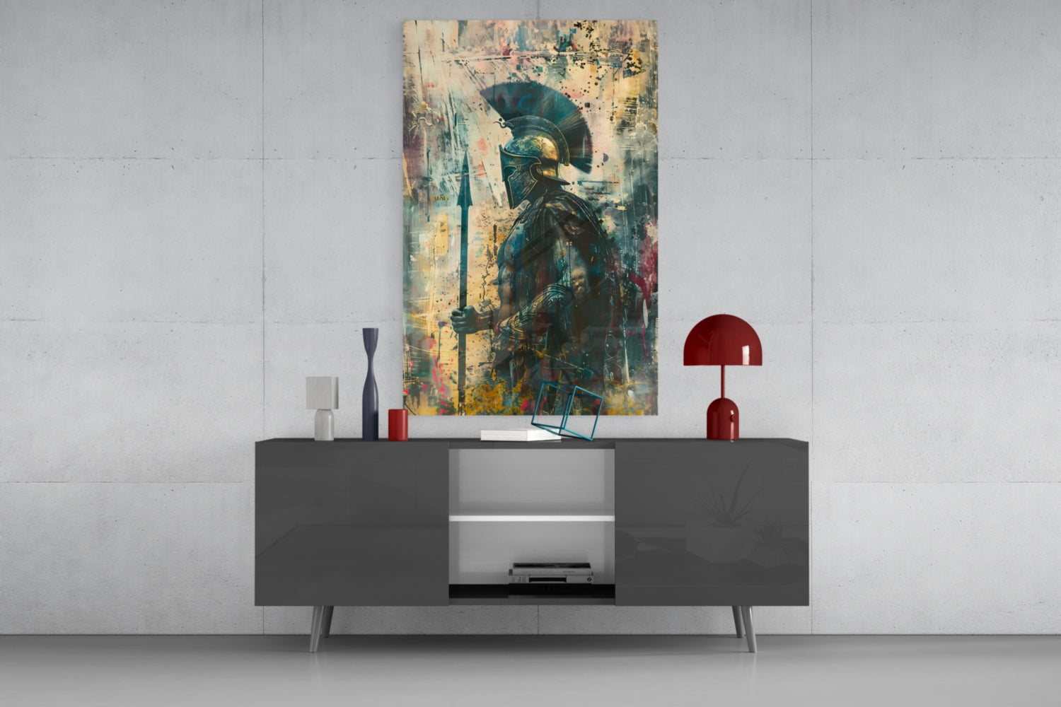 Gladiator Glass Wall Art || Designer Collection.