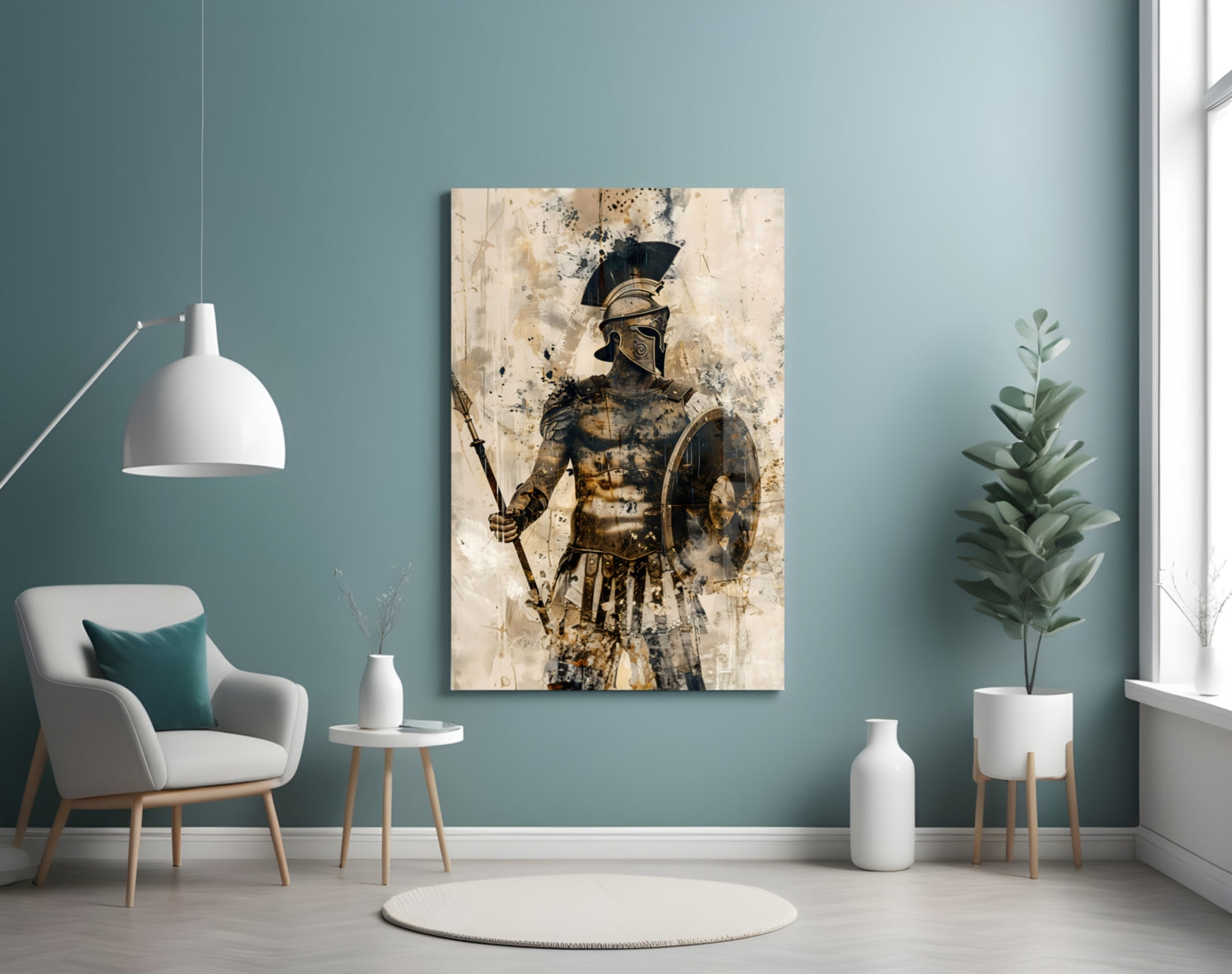 Gladiator Glass Wall Art || Designer Collection.