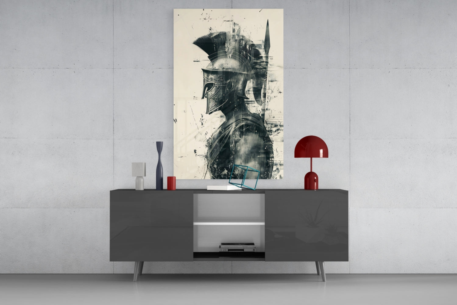 Gladiator Glass Wall Art || Designer Collection.