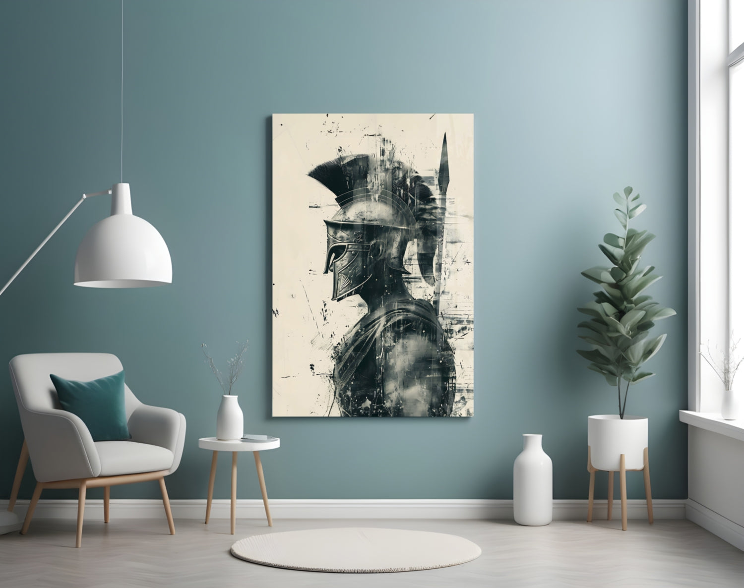 Gladiator Glass Wall Art || Designer Collection.