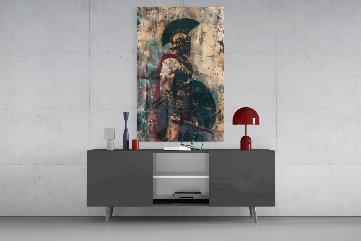 Gladiator Glass Wall Art || Designer Collection.