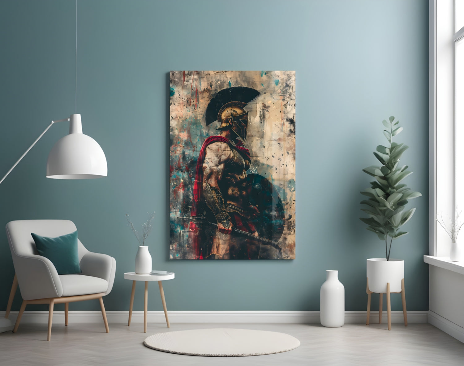 Gladiator Glass Wall Art || Designer Collection.