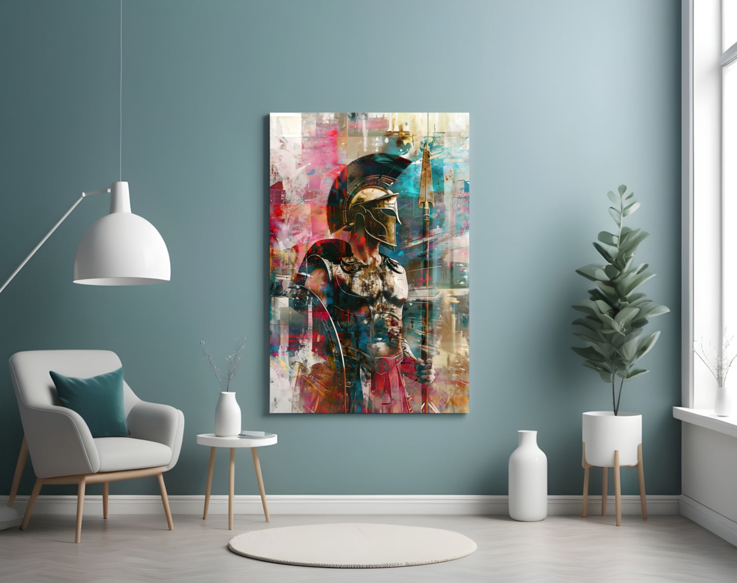 Gladiator Glass Wall Art || Designer Collection.