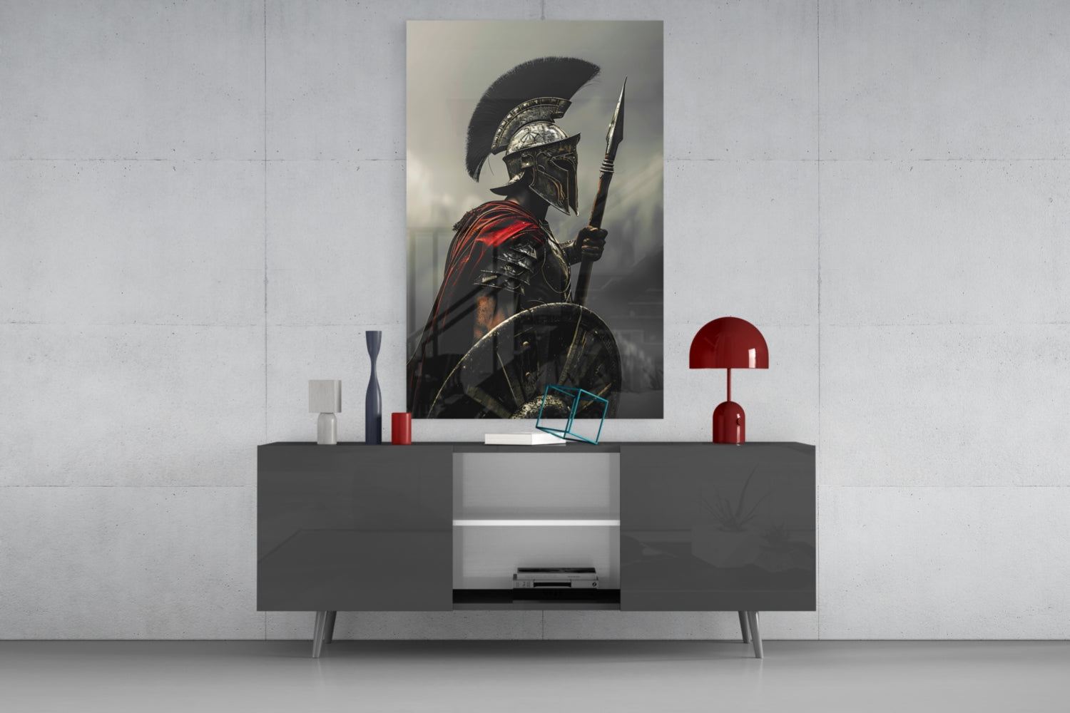 Gladiator Glass Wall Art || Designer Collection.
