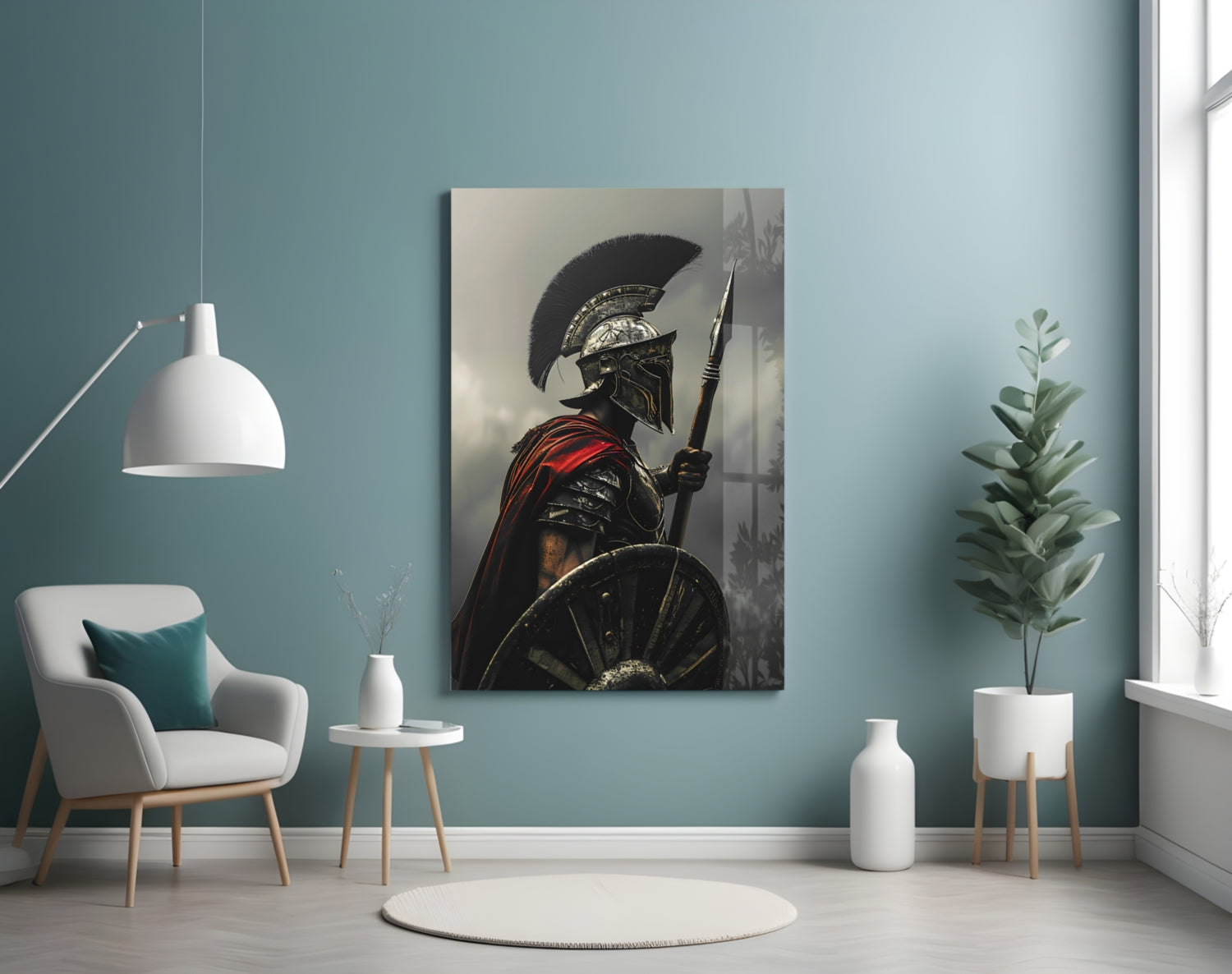 Gladiator Glass Wall Art || Designer Collection.