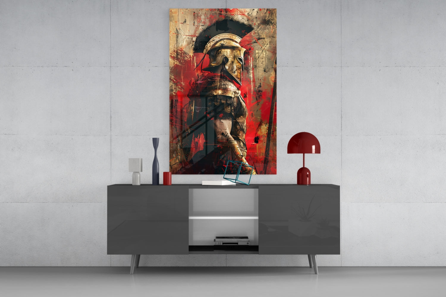 Gladiator Glass Wall Art || Designer Collection.