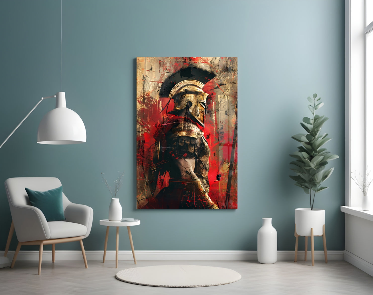 Gladiator Glass Wall Art || Designer Collection.