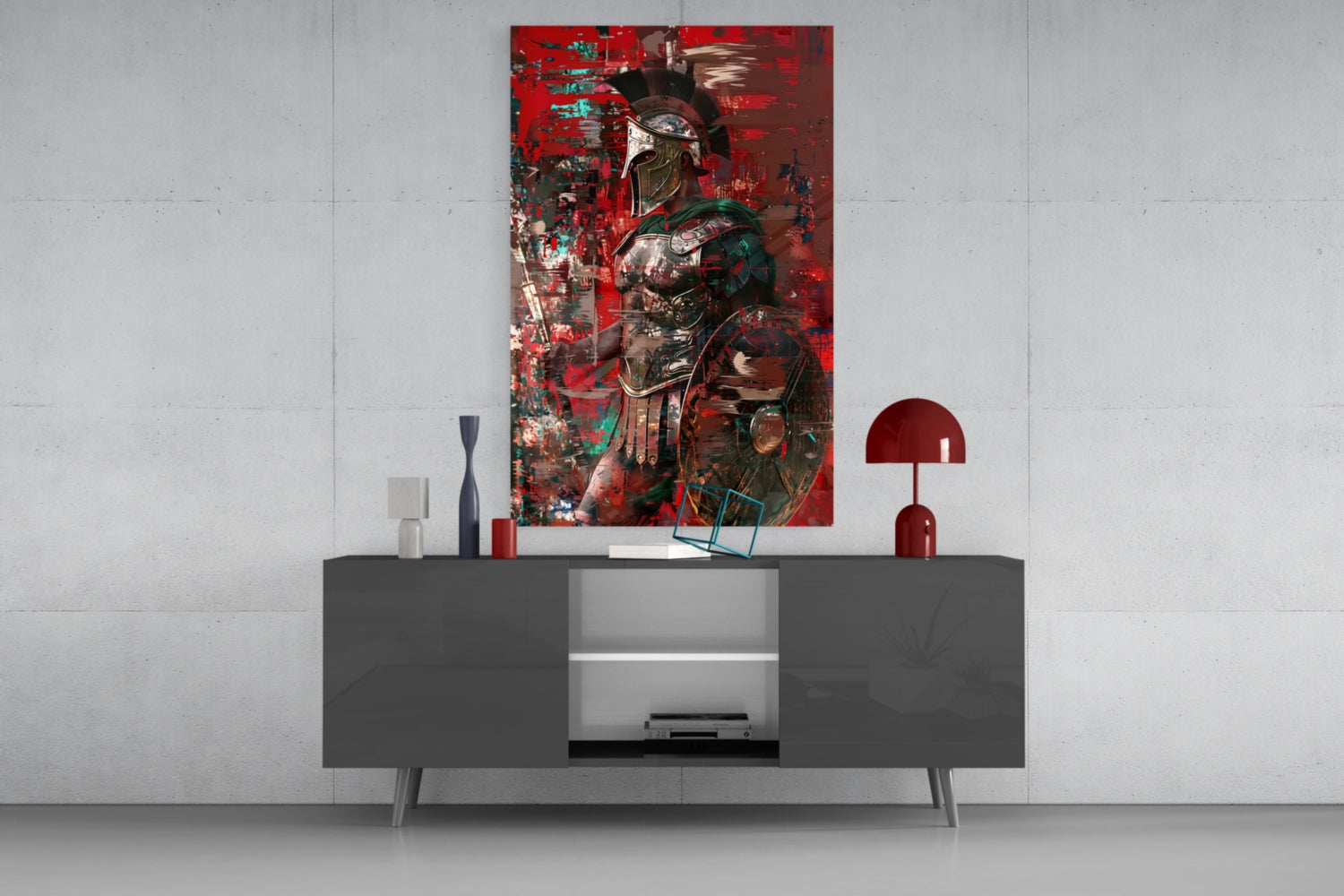 Gladiator Glass Wall Art || Designer Collection.