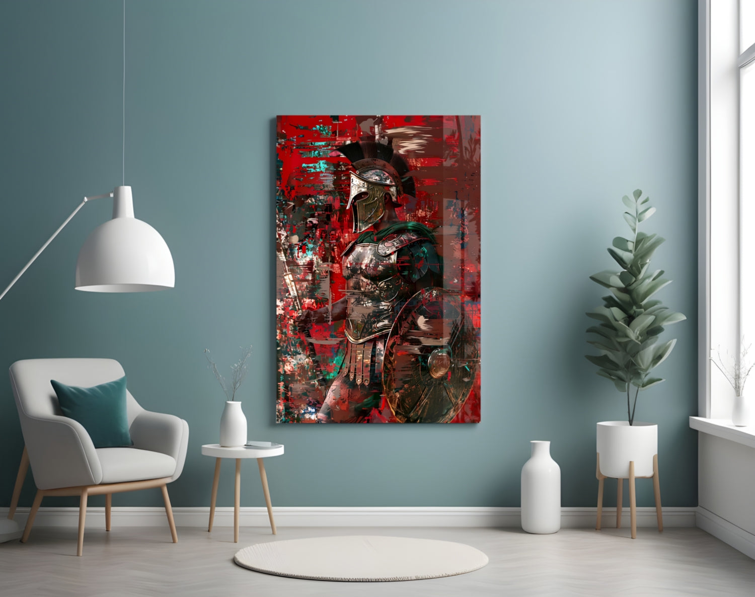 Gladiator Glass Wall Art || Designer Collection.