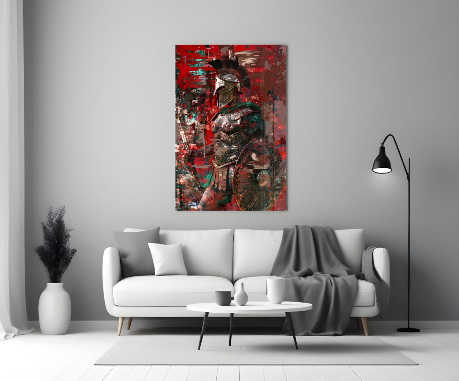 Gladiator Glass Wall Art || Designer Collection.
