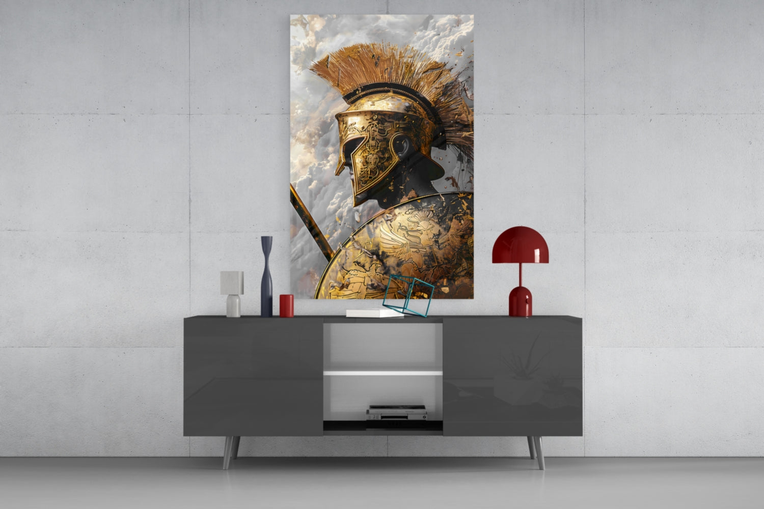Gladiator Glass Wall Art || Designer Collection.