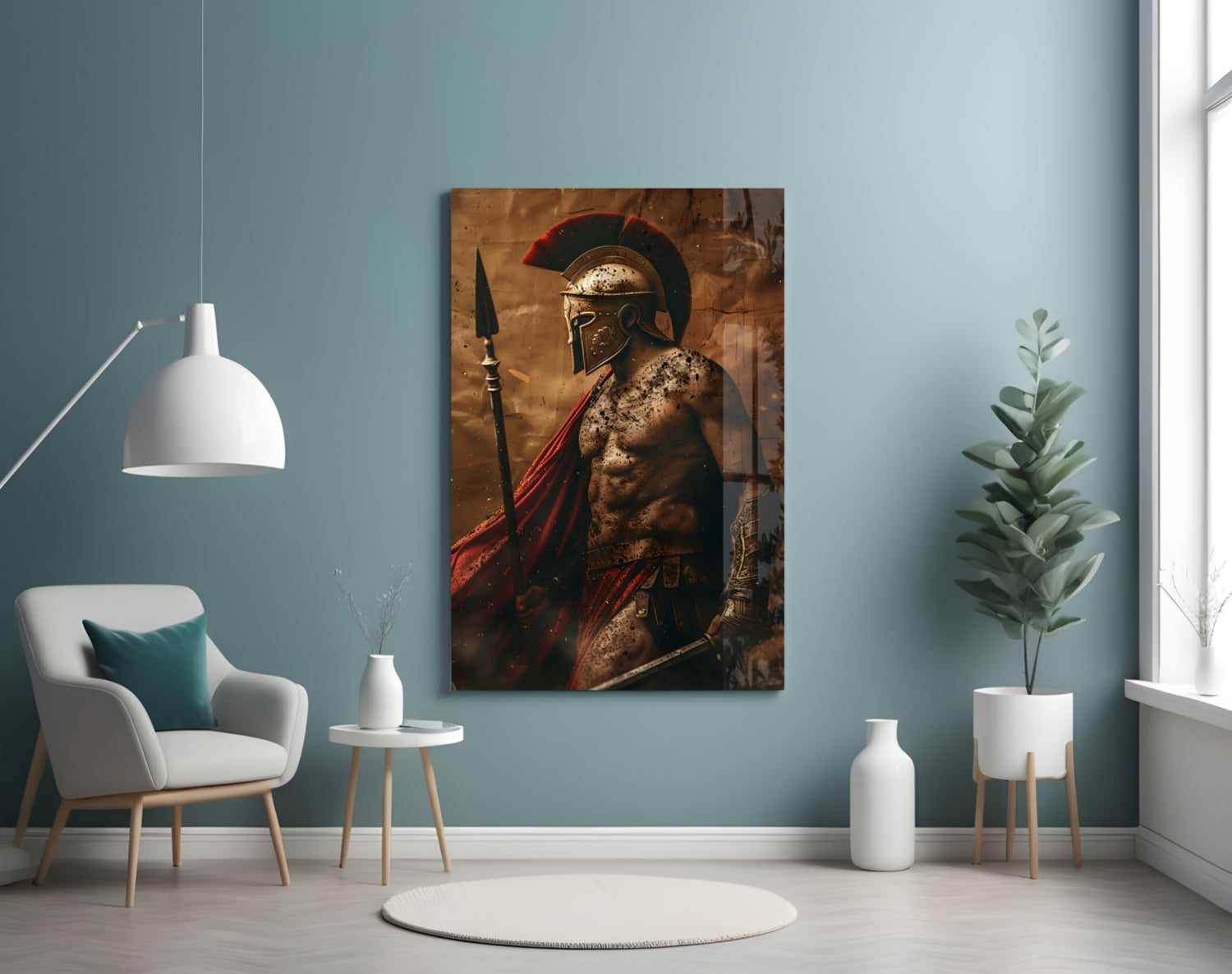 Gladiator Glass Wall Art || Designer Collection.