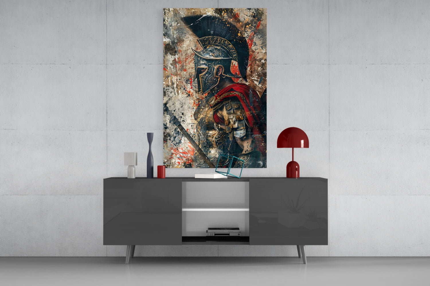 Gladiator Glass Wall Art || Designer Collection.