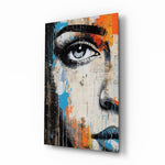 Pop-graffiti-grunge panel bringing edgy glow to a designer studio