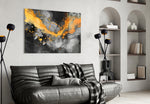 Marble panel adding editorial flair to a hallway