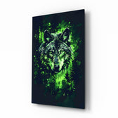 Fantasy-illustration panel bringing mystic glow to a man cave